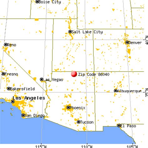 Zip Code 86040 Profile, Map and Demographics .